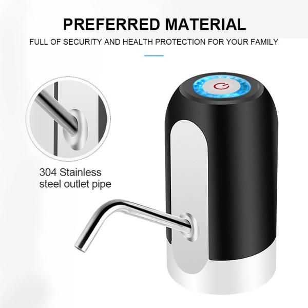 Dispensador de água fria portátil ABS de 1200mAh com 3 horas de carga