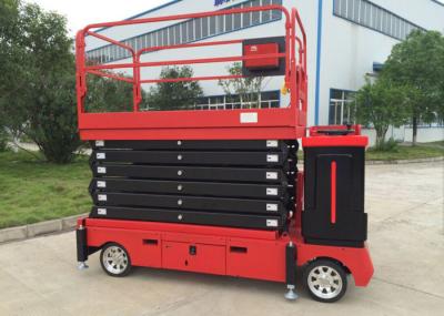 6-11M Electric Self - propelled Scissor Lift / Aerial Work Platform 300KG Lift Capacity