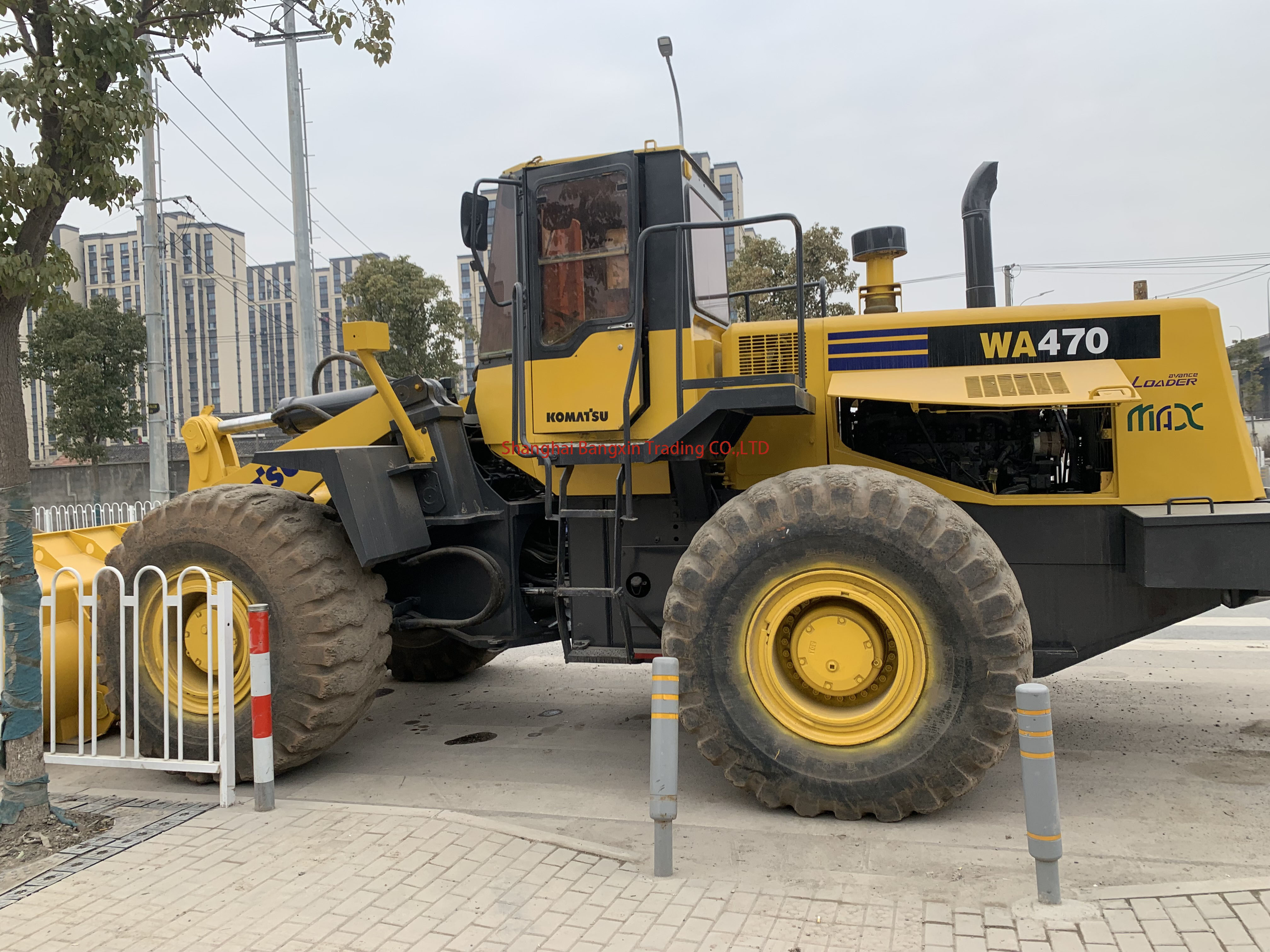 Japan Origin 21Ton Used Komatsu WA470 Wheel Loaders Rated Load 7 Ton Ready to Work