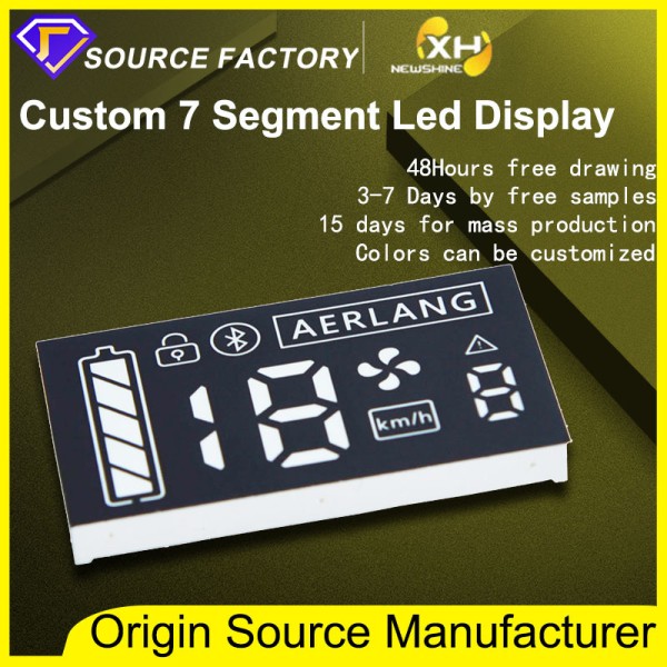 18Y Source Factory DIP Custom 7 Segment LED Display Arduino Utmost bright 7 Segment Custom Led Display Full color Customized Seven Segment FND Led for scooter balance car