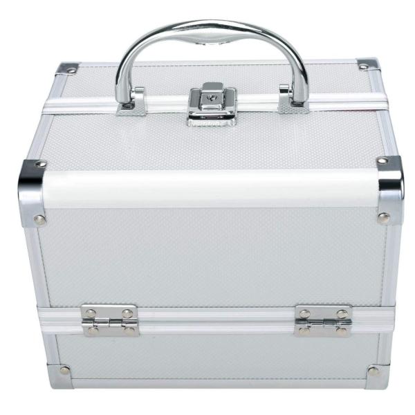 Foldable Mini Makeup Train Case Mirror Jewelry Box For Beauty Professionals