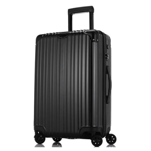 28 Inch PC ODM Black 4 Wheel Trolley Luggage