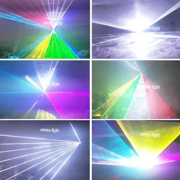 25W RGB ILDA Laser Light System with 50KPPS Scanner Speed and DMX512 Control for DJ Disco Stage