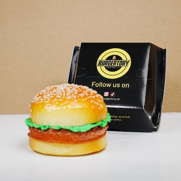 Food Grade Paper Cardboard Burger Disposable Fast Food Packaging Burger Box Customization