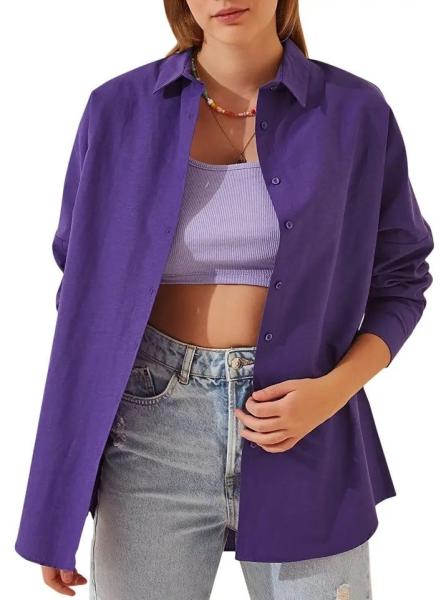                  Casual Fit Womens Shirts Solid Shirt             