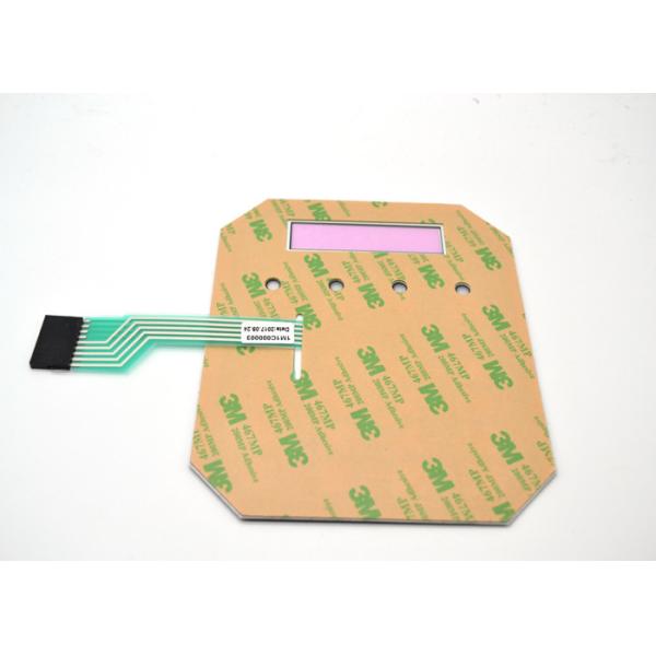 Teclado flexible del interruptor de botón de la membrana con la cola del cable del conector de los 2.44m