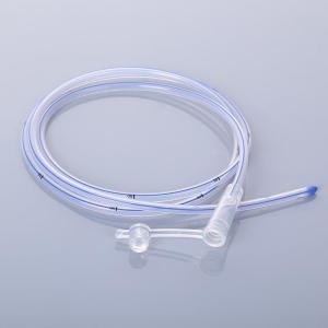 Tubo de alimentação médico descartável transparente 24Fr do estômago do PVC do