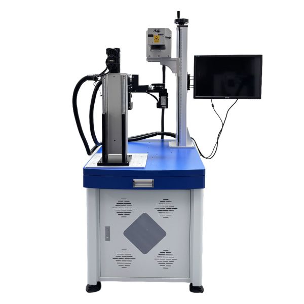 Four-axis Five-sided Fiber Laser Marking Machine with Four-axis Linkage for Full-angle Marking and ±0.01mm Precision
