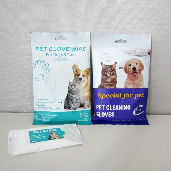 Gants de nettoyage pour chiens jetables OEM ODM, gants non tissés personnalisés