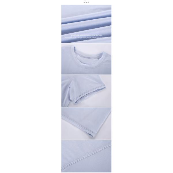 Loose Fit Yoga Short Sleeve Crew Neck T Shirts Breathable Gym Fitness Top