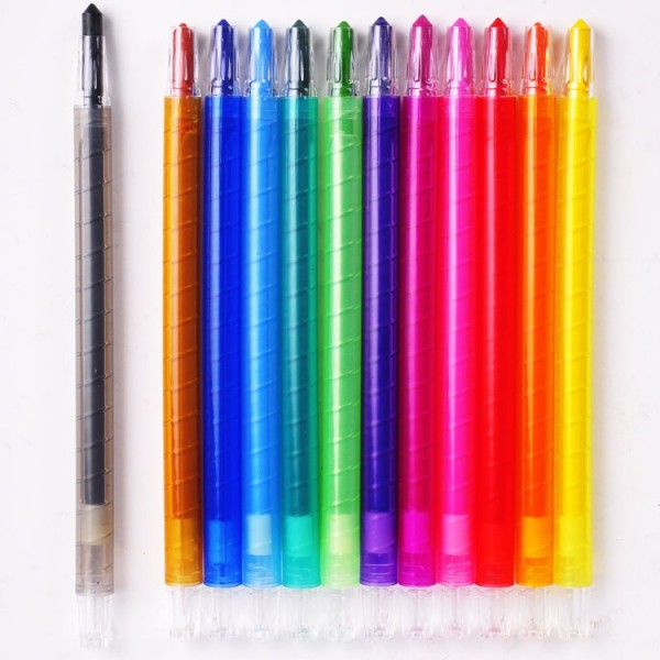 Reliable quality non toxic colourful twist wax crayon