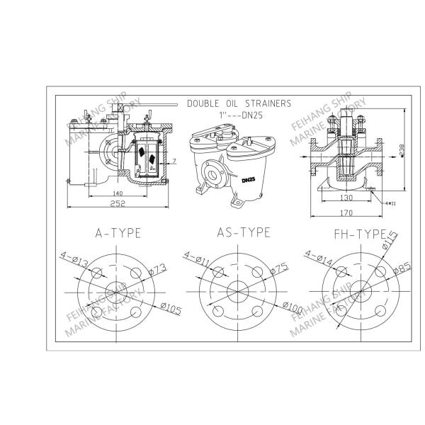 How To Order The 1"-Dn25 Double Oil Strainers & Duplex Oil Strainer & Double Oil