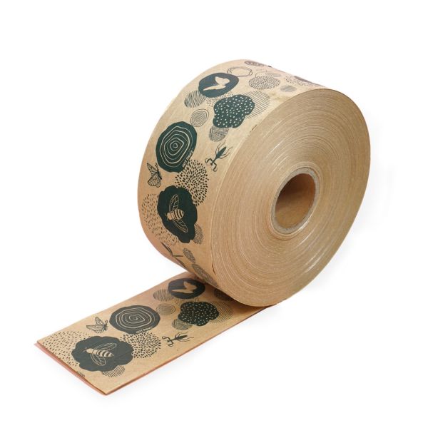 Custom Logo Printed Packaging Packing Customized Kraft Paper Custom Packing Tape With Logo Printing 4Cm 4713