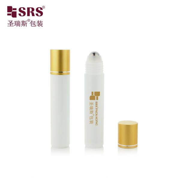 RPA-35ML Finition blanche mate Injection PP PCR recyclé écologique Ballon en acier à rouleaux Serum de massage Bouteille pour le sérum capillaire