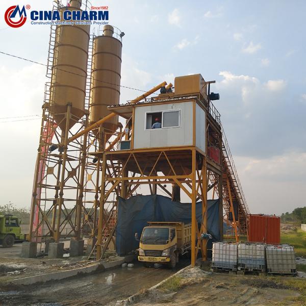 Electric HZS60 60m3/H RMC Batching Plant With PLD1600