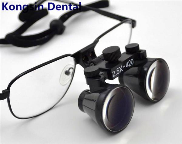 2.5 Times Dental Magnifying Loupes , Medical Optical Surgical Binocular Loupes