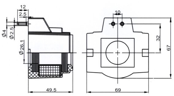 Тип катушка 12V 24V 110V 220V 42W Yuken клапана соленоида DSG-03 гидравлическая