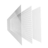 P6 Adhesivo Pantelera LED transparente Papel delgada para la tienda de vidrio de la tienda