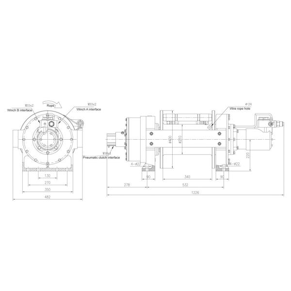 15 брашпиль тонны 33000lbs и ворот причаливать