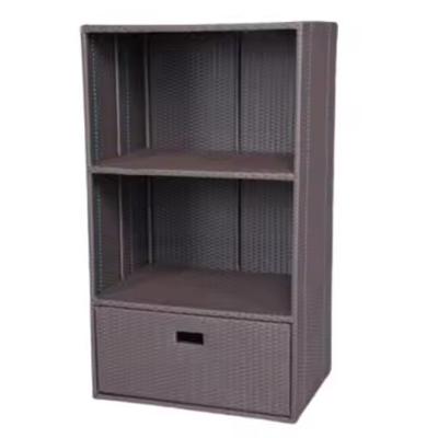 Beach Furniture Plastic Rattan Wicker Waterproof Hotel Pool Shower Bath Towel Storage Cabinets Carts