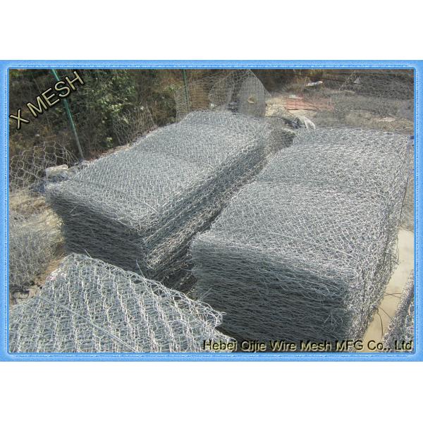 電流を通された六角形の80X100mm Hescoの金網Gabion/Gabions