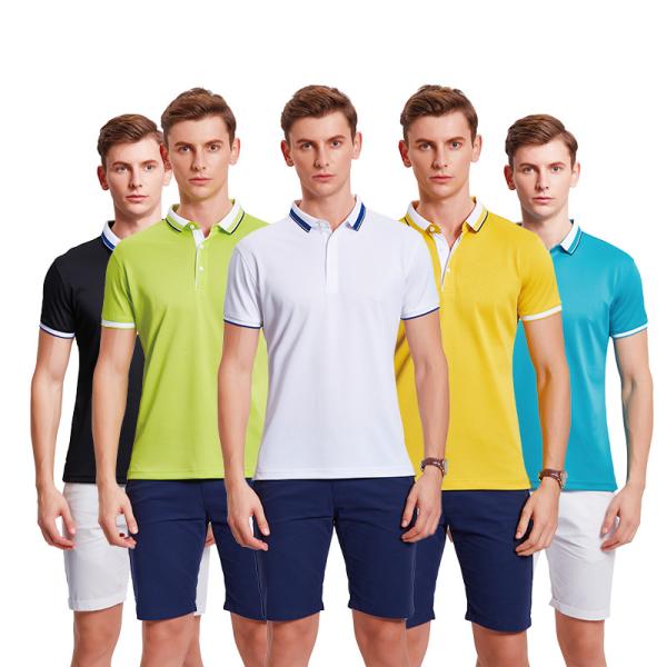 Golfe seco rápido respirável Polo Shirts For Men do t-shirt do esporte de Flyita