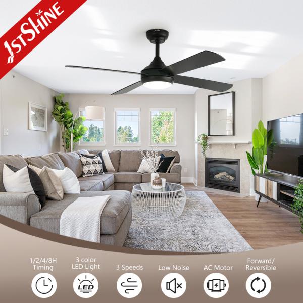 Ventilador de teto moderno com motor leve silencioso Economia de energia Decoração residencial