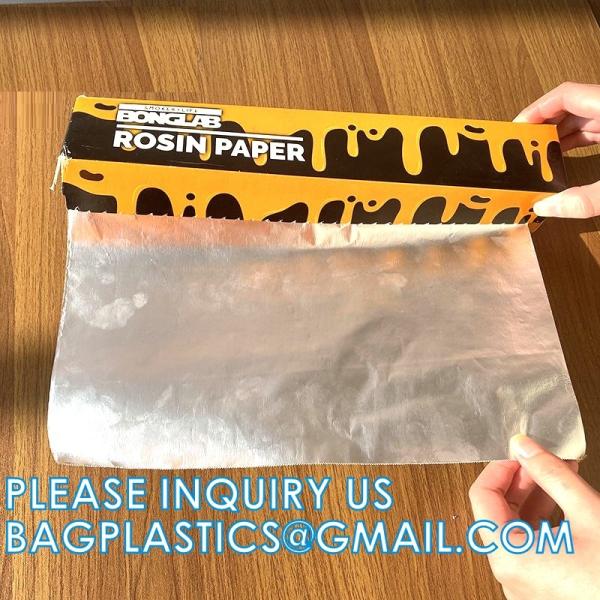 Parchment Baking Paper Lined Foil, Insulated Foil Sandwich Wrap Sheet, Aluminum parchment backed baking paper lined