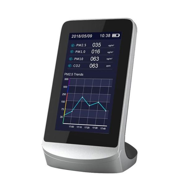 Tvoc/Hcho/Pm1.0/Pm2.5/Pm10/Temperature/Humidity CO2 Carbon Dioxidemulti Air Quality Detector Dm72b