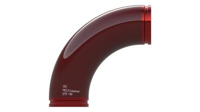 275 X 90 90 Degree Pipe Elbow 150.0mm Double Layered High Pressure Elbow Fitting