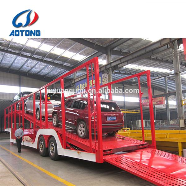 Carga útil máxima 30000KG 2 eixos veículo de dois andares transportador de caminhão reboque para 15/21 carros