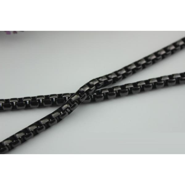 Delicate novelty design 7 mm gunmetal and gold color metal chain for bag