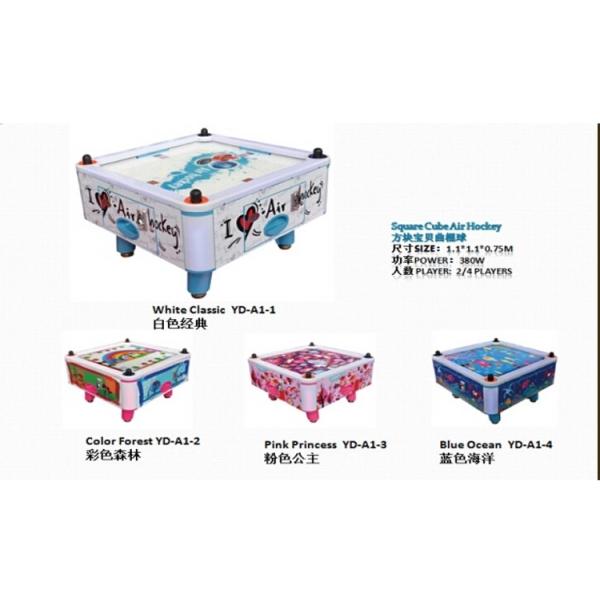 Mini Kids Game Machine Metal Acrylic Air Hockey Table