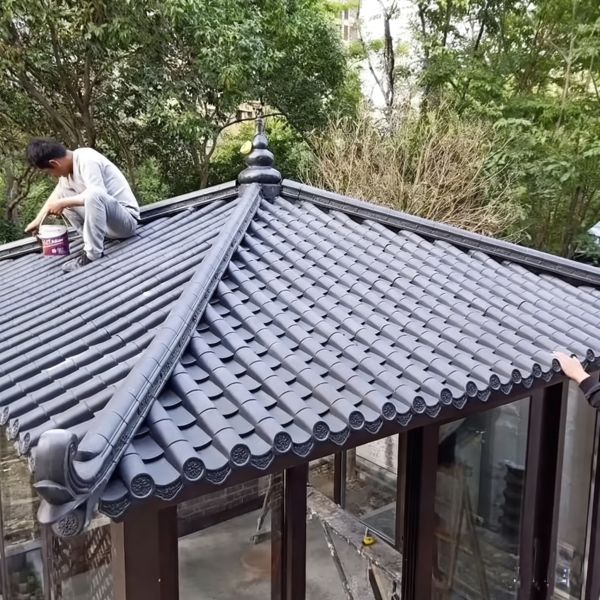 Plastic Roof Tile Sheet Lightweight Plastic Roofing Material PP Roof Shingles for Project