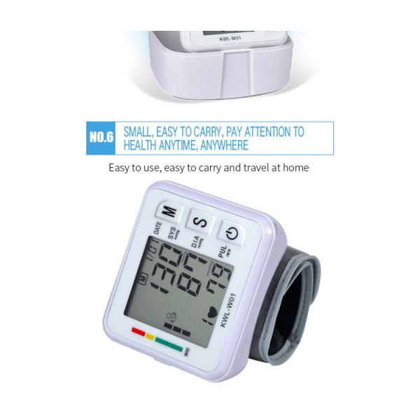 Digital Blood Pressure Monitor Upper Arm Tonometer Portable Automatic Blood Pressure Meter