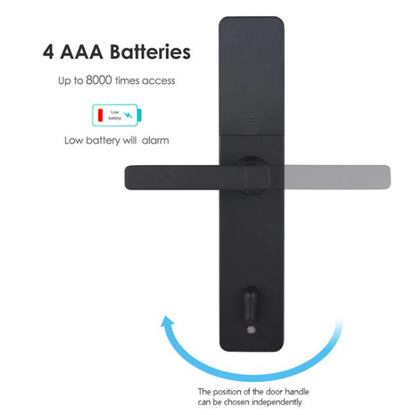 CE Certificate Wifi Smart Lock Outdoor Smart Door Lock With Semiconductor Sensor