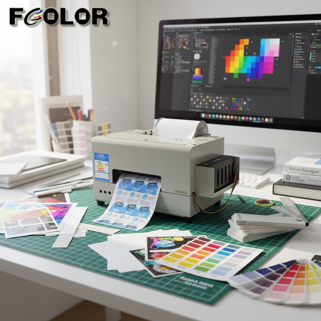 A4 Self-Adhesive Label Printer Waterproof High Quality Label Printing Machine for Perfume Label Cosmetics Skincare Labels