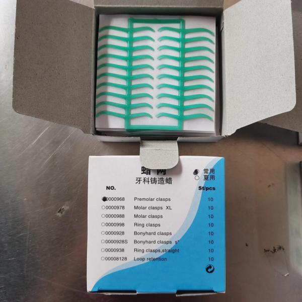 Dental Preformed Wax Net Clamp Shape Mesh Wax Sheet para uso dentista Metal fundido Design parcial de laboratório dentário