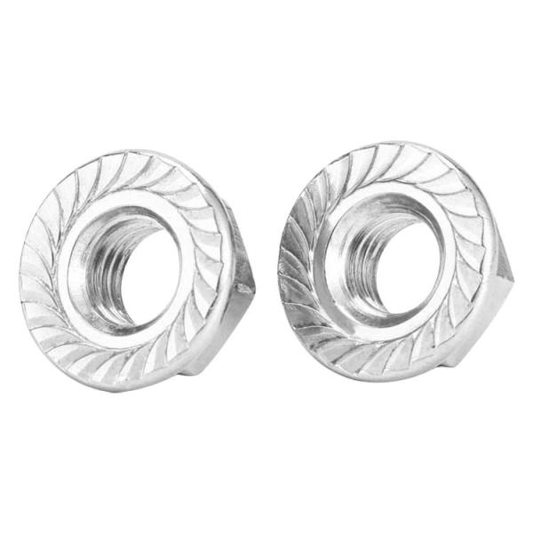 304 Stainless Steel Hexagon Spline Flange Nut DIN6923 Nylon Lock Building Essential
