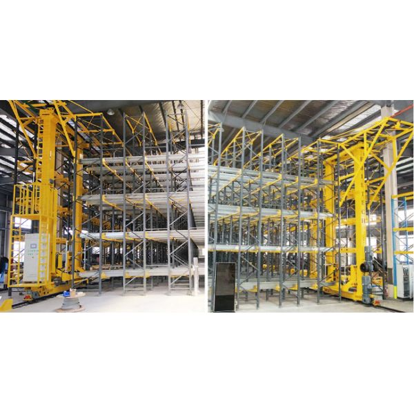 Two Way Radio Shuttle Racking and Stacker Crane Floor Supported SRM Storage And Retrieval Machine ASRS Automatic Storage And Retrieval System