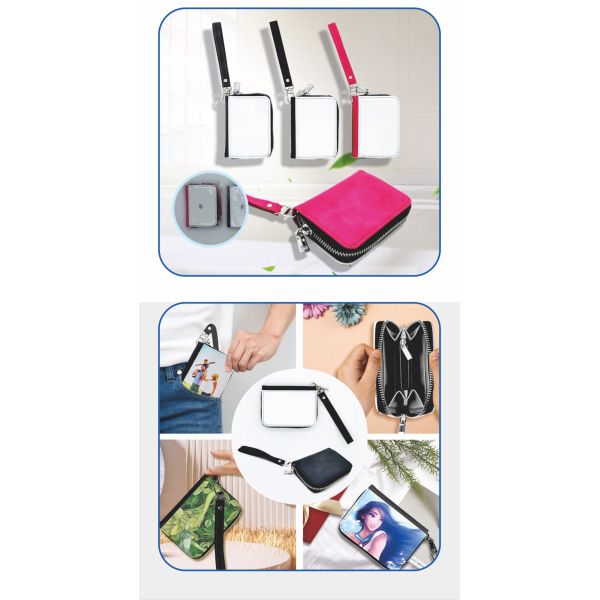 Fashionable Waterproof PU Leather Women's Wallet Sublimation Design Lady Purse Novelty Gift for Girls