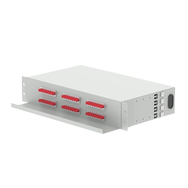 5 19 Inch Patch Panel 48 Ports FC UPC Optical Distribution Frame for FTTX Applications