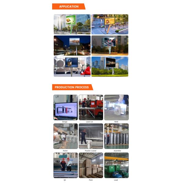 Custom high end design p6 8000nits steel waterproof IP65 digital outdoor led billboard for advertising
