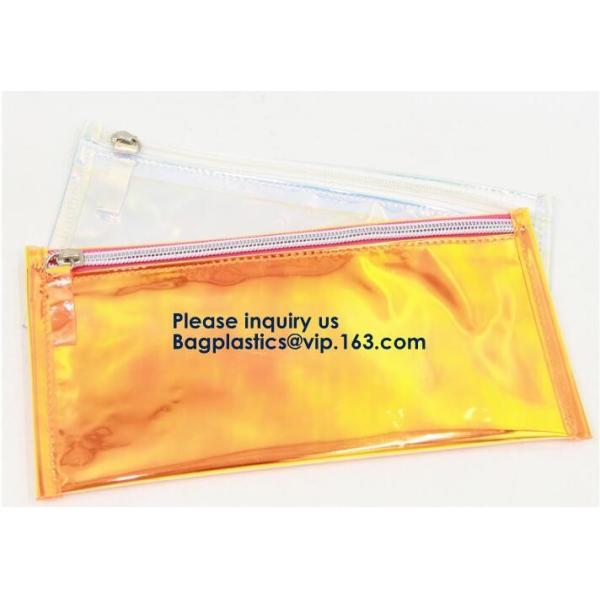 Transparent Clear PVC Slider Zipper Bag Plastic Bag With Zipper,Eco-friendly Slider Zipper Flat PVC Plastic Bag For Docu