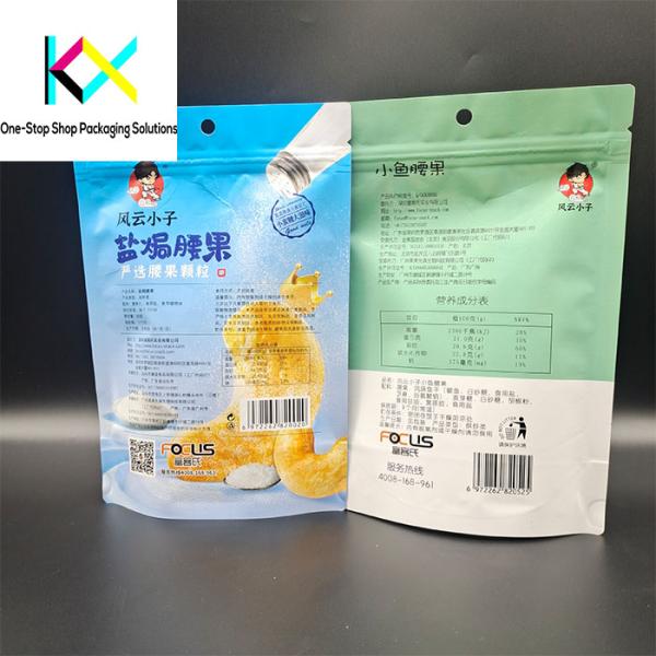 Custom Food Packaging Bags For Food And Snacks Stand Up Pouch With Barrier Foil Adopt Digital Printing