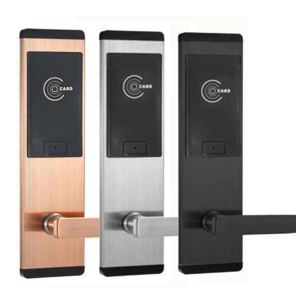カード エンコーダーが付いているステンレス鋼の電子ドア ロック RFID のホテルのドア ロック キー