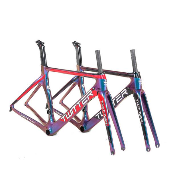 RoHS аттестовало велосипед дороги углерода обрамляет 51cm с голографическим цветом