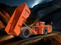 DERUI DRUK-12 Um caminhão de descarga subterrâneo compacto para condições de mineração de veia estreita