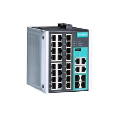 Moxa EDS-528E Series switch 24+4G-port Gigabit managed Ethernet switches  Layer 2 Managed Switches