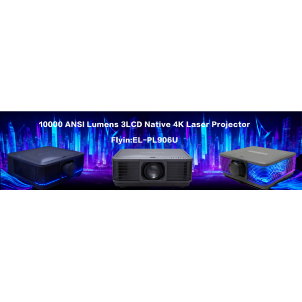 Flyin 10000 ANSI Lumens Native 4K 3LCD Laser Projector Optical Zoom Lens Shift for Large Venues